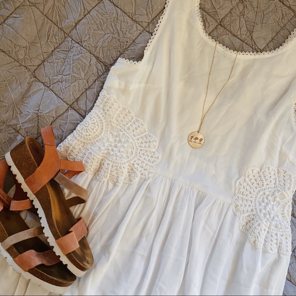 White Dress with lace detail